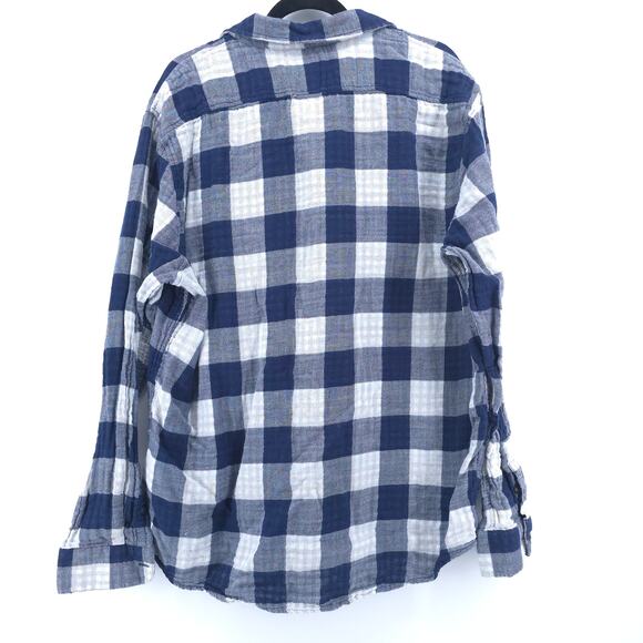 Levis Men Standard Fit Blue Check Plaid Lined Collard Button Up Longsleeve XXL - Picture 8 of 11